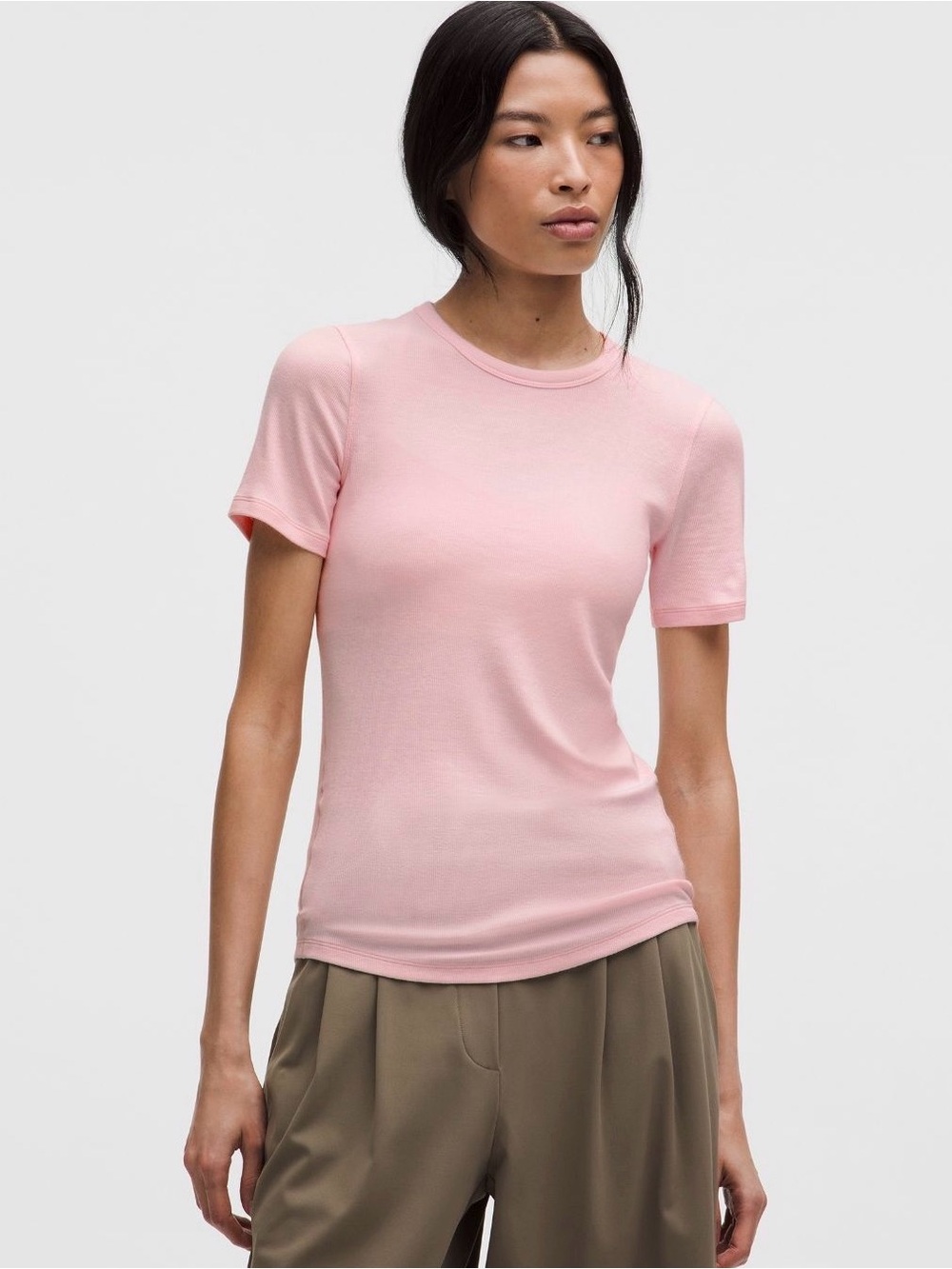 Lululemon Pink Pearl Hold Tight Short Sleeved Shirt